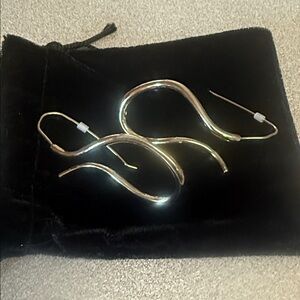 Elegant Goldtone Statement Earrings